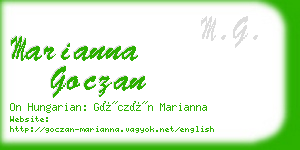 marianna goczan business card